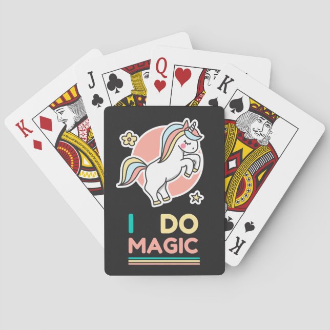 Unicorn - I Do Magic Playing Cards (Back)