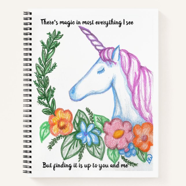 Unicorn - I Still Believe in Magic Notebook (Front)