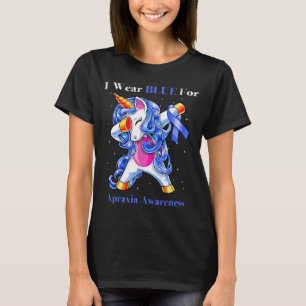Unicorn I Wear Blue For Apraxia Awareness T-Shirt