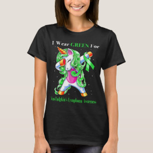 Unicorn I Wear Green For Non-Hodgkin's Lymphoma T-Shirt