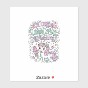 Unicorn Ice Cream Unicorn Dream Cute Pastel Produc
