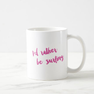 Unicorn I'd Rather Be Surfing Mug