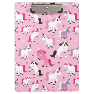 unicorn illustration kids background clipboard
