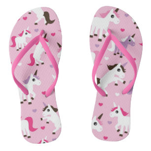 unicorn illustration kids background jandals
