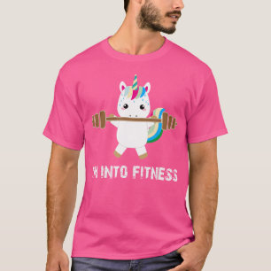 Unicorn I'M Into Fitness Bodybuilding Workout Weig T-Shirt