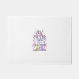 Unicorn I'm Not Weird I'm Unicorn Level Unique Ado Doormat