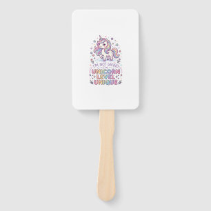 Unicorn I'm Not Weird I'm Unicorn Level Unique Ado Hand Fan