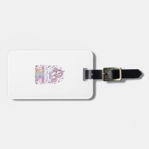 Unicorn I'm Not Weird I'm Unicorn Level Unique Ado Luggage Tag