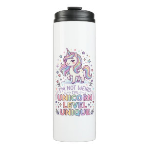 Unicorn I'm Not Weird I'm Unicorn Level Unique Ado Thermal Tumbler