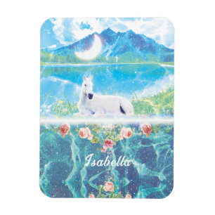 Unicorn in a paradise dream world magnet