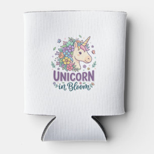 Unicorn in Bloom Bold Typography Print on Demand D Can Cooler