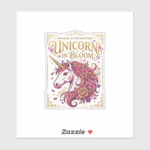 Unicorn in Bloom Stylish Zazzle Design_1