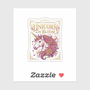 Unicorn in Bloom Stylish Zazzle Design_1