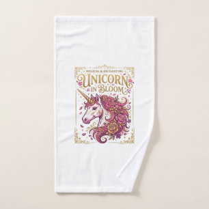 Unicorn in Bloom Stylish Zazzle Design_1 Hand Towel