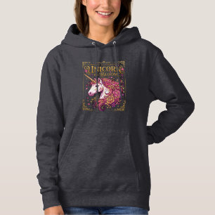 Unicorn in Bloom Stylish Zazzle Design_1 Hoodie