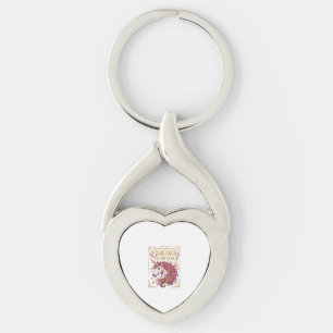 Unicorn in Bloom Stylish Zazzle Design_1 Key Ring