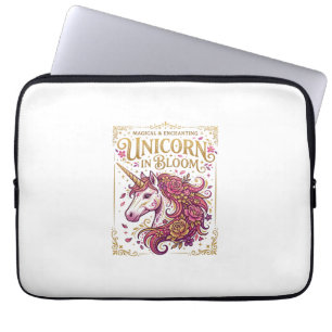Unicorn in Bloom Stylish Zazzle Design_1 Laptop Sleeve