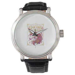 Unicorn in Bloom Stylish Zazzle Design_1 Watch