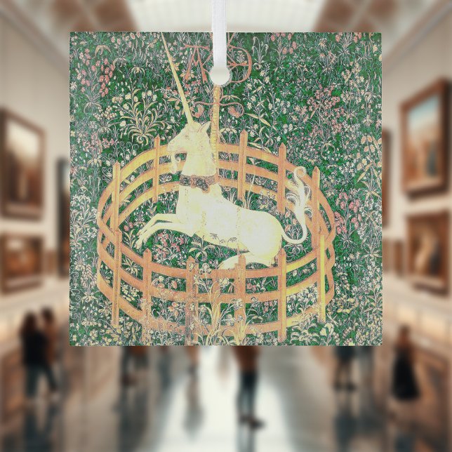 Unicorn In Captivity Glass Tree Decoration (Creator Uploaded)