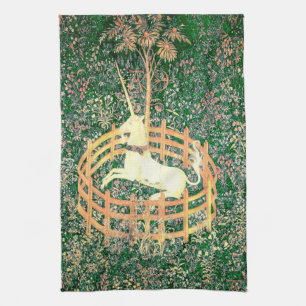 Unicorn In Captivity Tea Towel