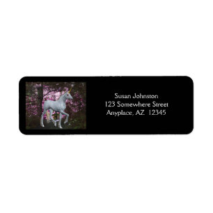 Unicorn In Forest Fantasy Address Label