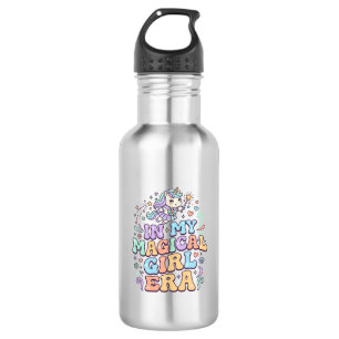 Unicorn In My Magical Girl Era Kawaii Sticker and  532 Ml Water Bottle