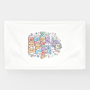 Unicorn In My Magical Girl Era Kawaii Sticker and  Banner