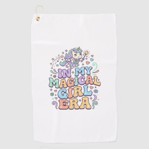 Unicorn In My Magical Girl Era Kawaii Sticker and Golf Towel