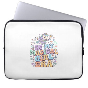 Unicorn In My Magical Girl Era Kawaii Sticker and Laptop Sleeve