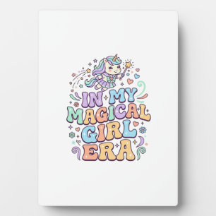Unicorn In My Magical Girl Era Kawaii Sticker and Plaque