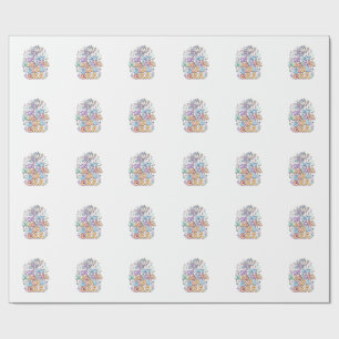 Unicorn In My Magical Girl Era Kawaii Sticker and Wrapping Paper