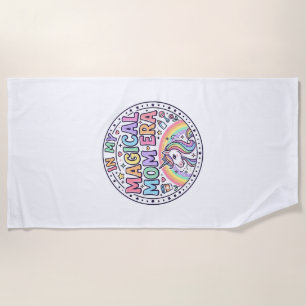 Unicorn In My Magical Mum Era Funny Shirt Graphic_ Beach Towel