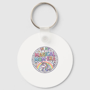 Unicorn In My Magical Mum Era Funny Shirt Graphic_ Key Ring