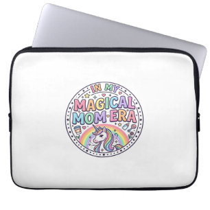 Unicorn In My Magical Mum Era Funny Shirt Graphic_ Laptop Sleeve