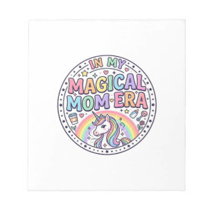 Unicorn In My Magical Mum Era Funny Shirt Graphic_ Notepad