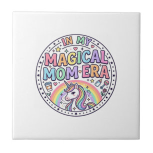 Unicorn In My Magical Mum Era Funny Shirt Graphic_ Tile