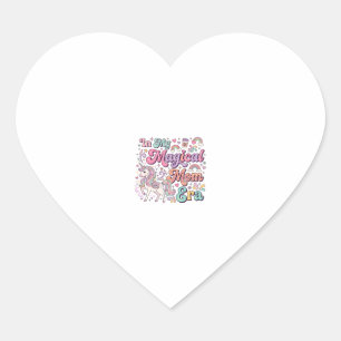 Unicorn In My Magical Mum Era Kawaii POD Artwork_1 Heart Sticker