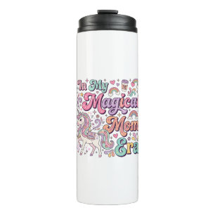 Unicorn In My Magical Mum Era Kawaii POD Artwork_1 Thermal Tumbler