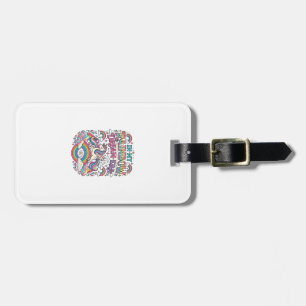 Unicorn In My Rainbow Dream Era Colourful Apparel Luggage Tag