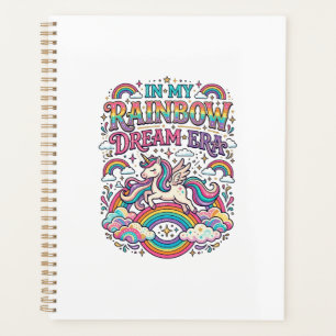 Unicorn In My Rainbow Dream Era Colourful Apparel Planner