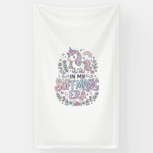 Unicorn In My Soft Magic Era Playful Typography De Banner