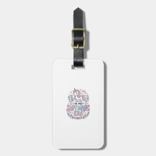 Unicorn In My Soft Magic Era Playful Typography De Luggage Tag