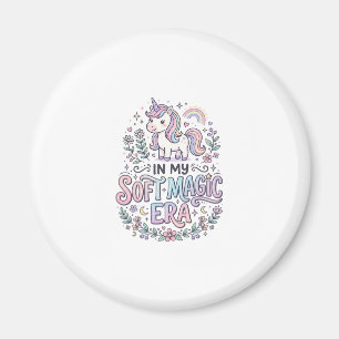 Unicorn In My Soft Magic Era Playful Typography De Magnet