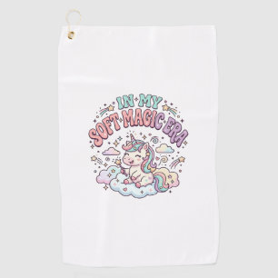 Unicorn In My Soft Magic Era Retro Style Product G Golf Towel