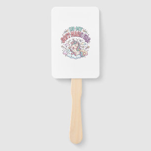 Unicorn In My Soft Magic Era Retro Style Product G Hand Fan