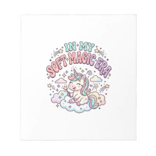 Unicorn In My Soft Magic Era Retro Style Product G Notepad