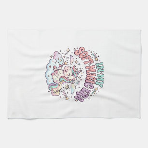 Unicorn In My Soft Magic Era Retro Style Product G Tea Towel
