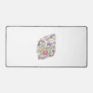Unicorn In My Sparkle Era Kawaii Apparel Graphic_1 Desk Mat
