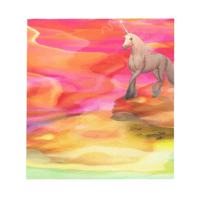 Unicorn in Painted Desert Notepad (Front)