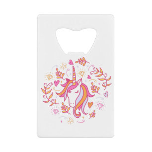 Unicorn in Pink and Orange